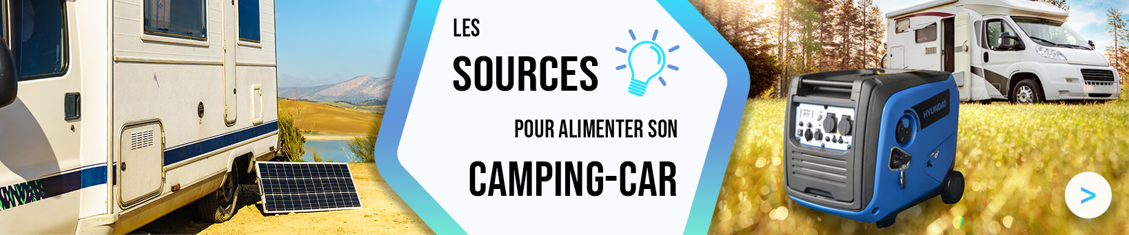 Les sources d'énergie pour un camping car